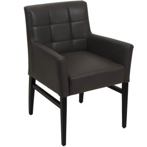 Matiz Armstoel Donkertaupe Kunstleder vanaf: