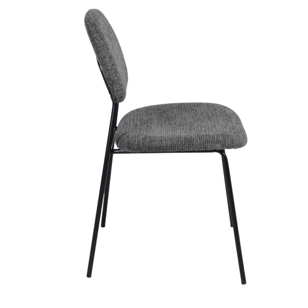 Sebas restaurantstoel antracietgrijs - Afbeelding 3