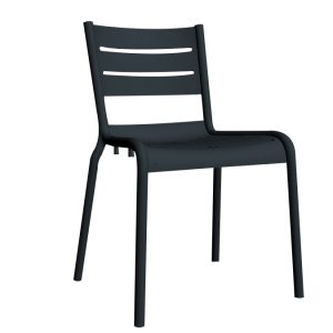 Terrasstoel Dolphin antracietgrijs kunststof