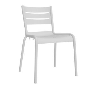 Terrasstoel Dolphin lichtgrijs kunststof