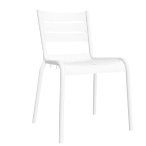 Terrasstoel Dolphin wit kunststof