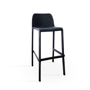 Barkruk Squid antracietgrijs kunststof