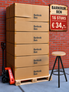 Ben barkruk blank beuken pallet aanbieding