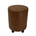 Can Poef Bruin geschuurd Ø37,50cm