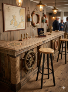 Horeca barkrukken aan een bar