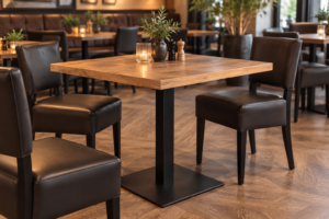 Horecatafel met stoelen in een restaurant