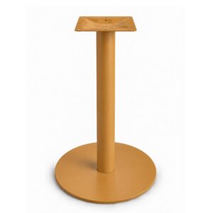 Flat select rond tafelonderstel okergeel