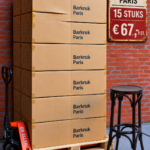 Paris barkruk donkerbruin pallet aanbieding