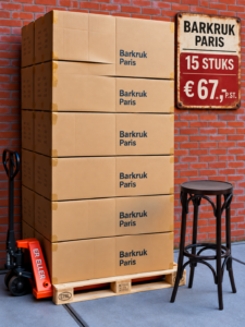 Paris barkruk donkerbruin pallet aanbieding